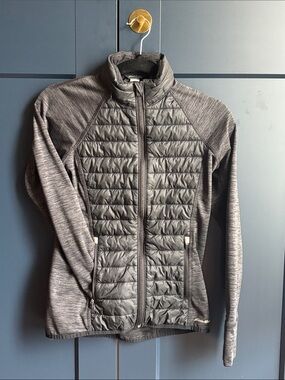Eddie Bauer Women's Quilted Hybrid Jacket - Dark Gray